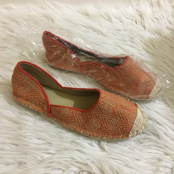 Anthropologie Gee Wawa Orange Pixie Espadrille - Picture 2 of 8